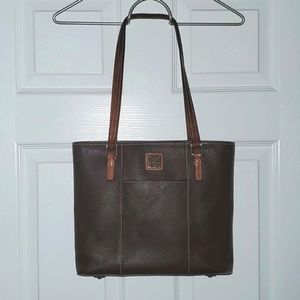 Dooney & Bourke Pebbled Leather Zip Top Tote